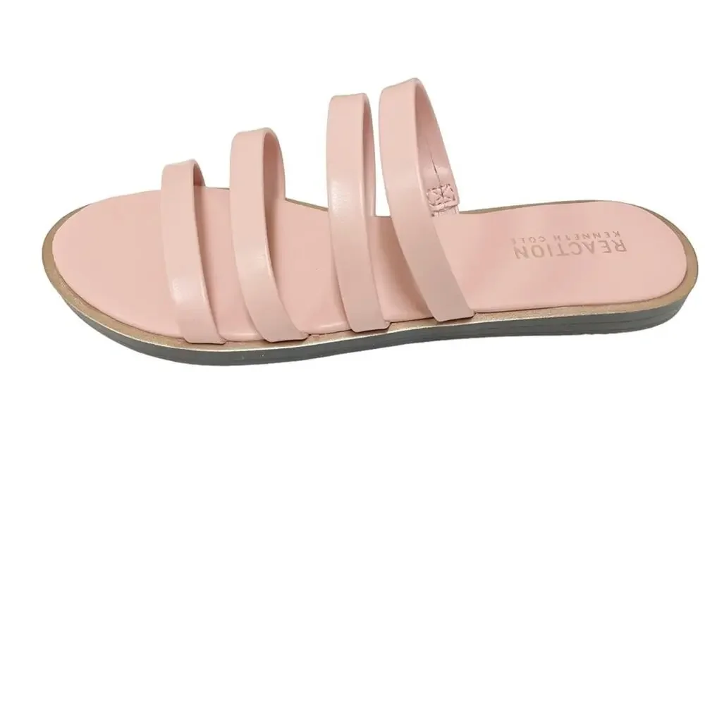 Reaction Kenneth Cole Sloan Four Band Strappy Slide Sandal NEW 7 in Blush Pink